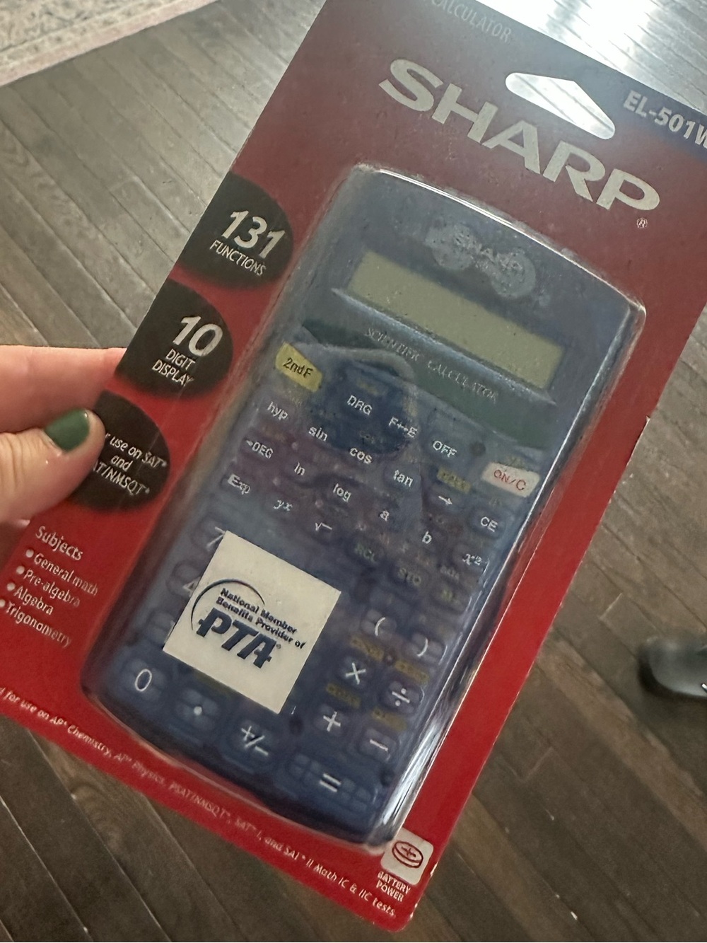 Sharp EL-501WB-BL Scientific Calculator